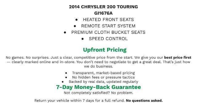 2014 Chrysler 200 Touring