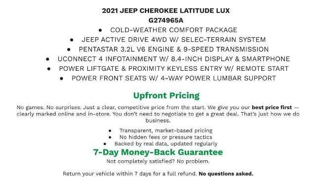 2021 Jeep Cherokee Latitude Lux 4x4