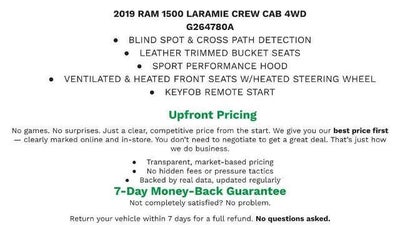 2019 RAM 1500 Laramie Crew Cab 4x4 5'7" Box