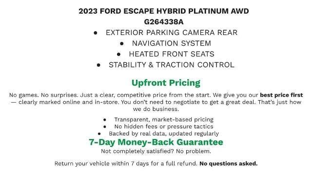 2023 Ford Escape Platinum