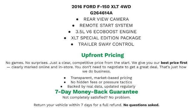 2016 Ford F-150 XLT