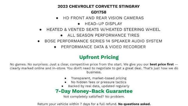 2023 Chevrolet Corvette Stingray 2LT