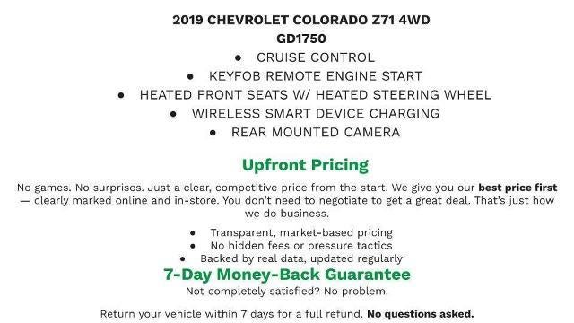 2019 Chevrolet Colorado 4WD Z71