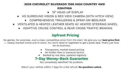 2026 Chevrolet Silverado 1500 High Country