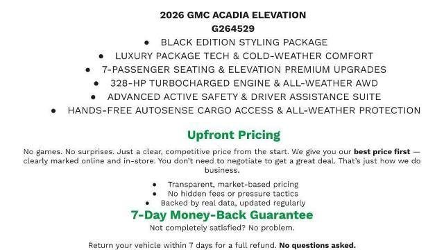 2026 GMC Acadia