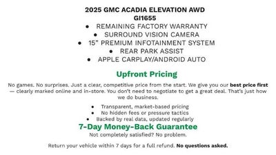 2025 GMC Acadia Elevation