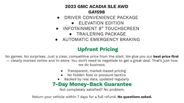 2023 GMC Acadia SLE