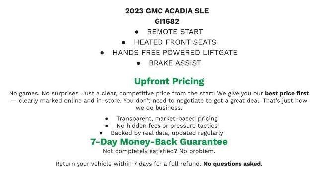2023 GMC Acadia SLE