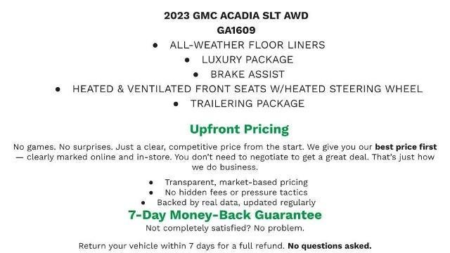 2023 GMC Acadia SLT