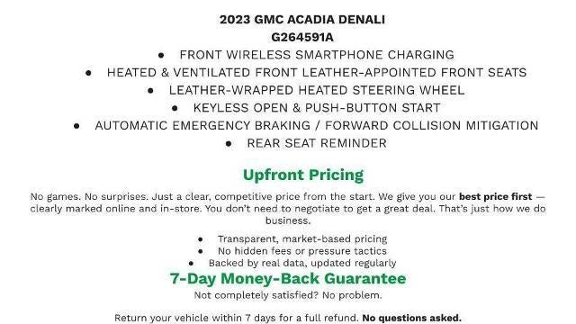 2023 GMC Acadia Denali