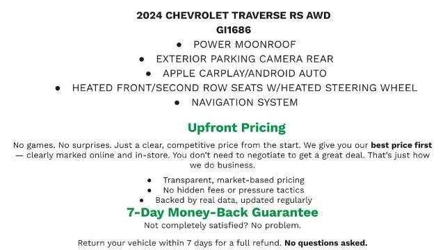 2024 Chevrolet Traverse RS