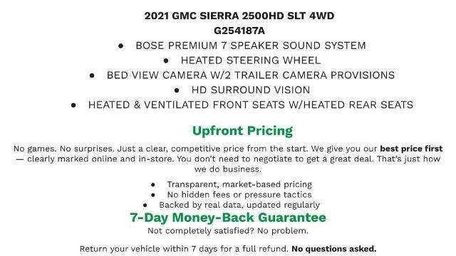 2021 GMC Sierra 2500 HD SLT