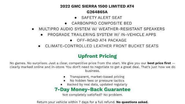 2022 GMC Sierra 1500 Limited AT4