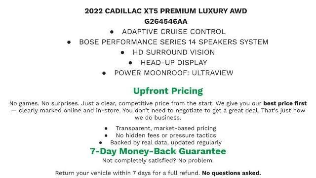 2022 Cadillac XT5 Premium Luxury