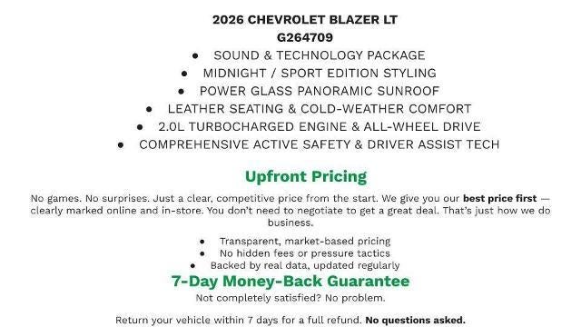 2026 Chevrolet Blazer 3LT