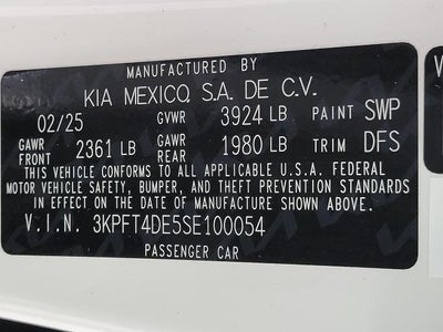 2025 Kia K4 LXS