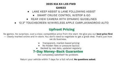 2025 Kia K4 LXS
