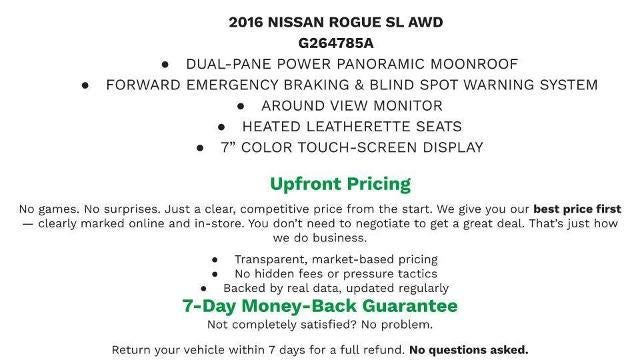 2016 Nissan Rogue SL