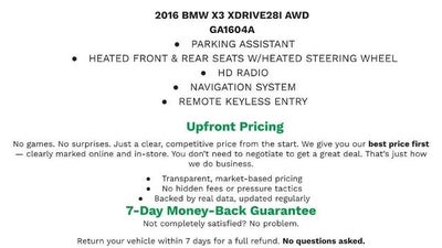 2016 BMW X3 xDrive28i