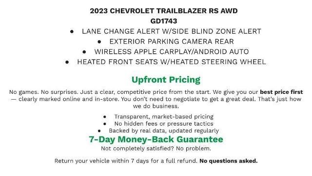 2023 Chevrolet Trailblazer RS